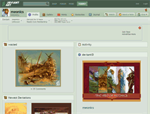 Tablet Screenshot of meonics.deviantart.com
