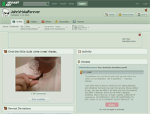 Tablet Screenshot of johnvriskaforever.deviantart.com