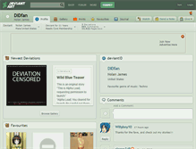 Tablet Screenshot of didfan.deviantart.com