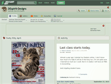 Tablet Screenshot of despirit-designs.deviantart.com
