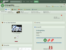 Tablet Screenshot of evilangelkitty.deviantart.com