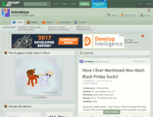 Tablet Screenshot of animeboye.deviantart.com