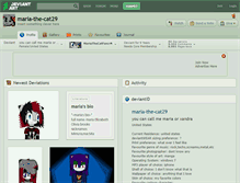 Tablet Screenshot of maria-the-cat29.deviantart.com