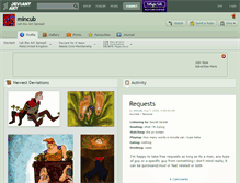 Tablet Screenshot of mincub.deviantart.com