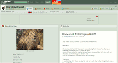 Desktop Screenshot of heartstringspuppet.deviantart.com