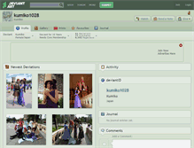 Tablet Screenshot of kumiko1028.deviantart.com