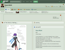 Tablet Screenshot of kyon-kichi.deviantart.com