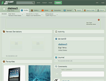 Tablet Screenshot of diabless5.deviantart.com