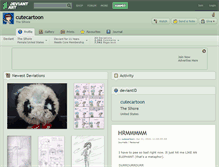 Tablet Screenshot of cutecartoon.deviantart.com