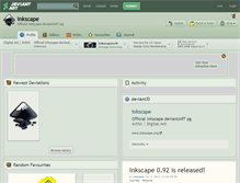 Tablet Screenshot of inkscape.deviantart.com