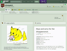 Tablet Screenshot of minespatch.deviantart.com