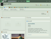 Tablet Screenshot of death-ripper.deviantart.com