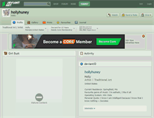 Tablet Screenshot of hollyhuney.deviantart.com