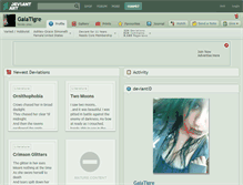 Tablet Screenshot of gaiatigre.deviantart.com