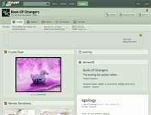 Tablet Screenshot of book-of-strangers.deviantart.com