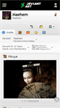 Mobile Screenshot of maehem.deviantart.com