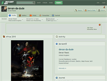 Tablet Screenshot of devan-da-dude.deviantart.com