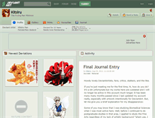 Tablet Screenshot of kitsiru.deviantart.com