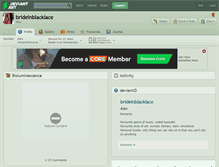Tablet Screenshot of brideinblacklace.deviantart.com