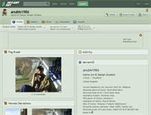 Tablet Screenshot of anubis1986.deviantart.com