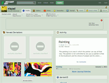 Tablet Screenshot of elayad.deviantart.com