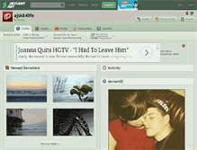 Tablet Screenshot of ajsk84life.deviantart.com