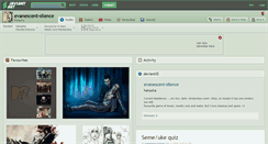 Desktop Screenshot of evanescent-silence.deviantart.com
