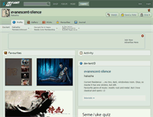 Tablet Screenshot of evanescent-silence.deviantart.com