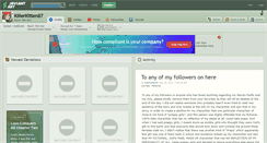 Desktop Screenshot of killerkitten87.deviantart.com