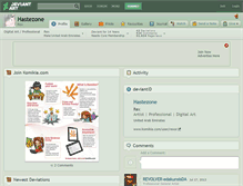 Tablet Screenshot of hastezone.deviantart.com