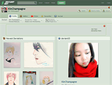 Tablet Screenshot of kinchampagne.deviantart.com