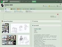 Tablet Screenshot of cactus-juice.deviantart.com