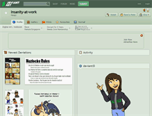 Tablet Screenshot of insanity-at-work.deviantart.com