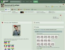 Tablet Screenshot of my-own-art-is-unique.deviantart.com