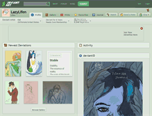 Tablet Screenshot of lazylifen.deviantart.com