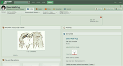 Desktop Screenshot of emo-wolf-pup.deviantart.com