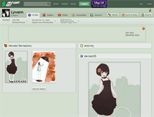 Tablet Screenshot of lywann.deviantart.com