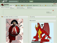 Tablet Screenshot of devitch.deviantart.com