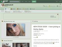 Tablet Screenshot of goldielocks30.deviantart.com