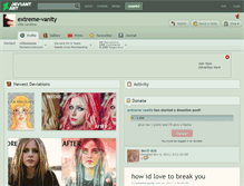 Tablet Screenshot of extreme-vanity.deviantart.com