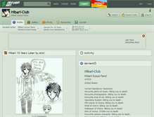 Tablet Screenshot of hibari-club.deviantart.com