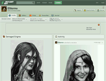 Tablet Screenshot of elstormo.deviantart.com