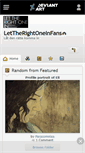 Mobile Screenshot of lettherightoneinfans.deviantart.com