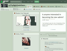 Tablet Screenshot of lettherightoneinfans.deviantart.com