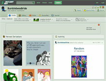 Tablet Screenshot of bumblebeesbride.deviantart.com
