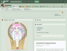 Tablet Screenshot of griminny.deviantart.com