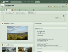 Tablet Screenshot of flying-horses.deviantart.com