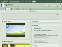 Tablet Screenshot of kage-senshu.deviantart.com