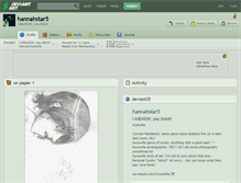 Tablet Screenshot of hannahstar5.deviantart.com