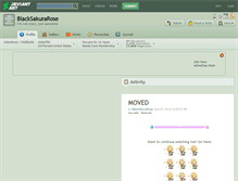 Tablet Screenshot of blacksakurarose.deviantart.com